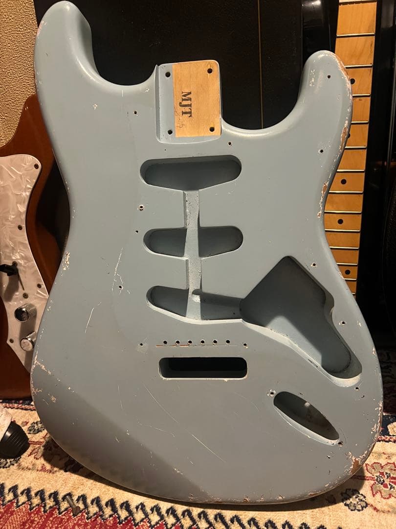 MJT ストラト用ボディ　ソニックブルー　レリック　ギター