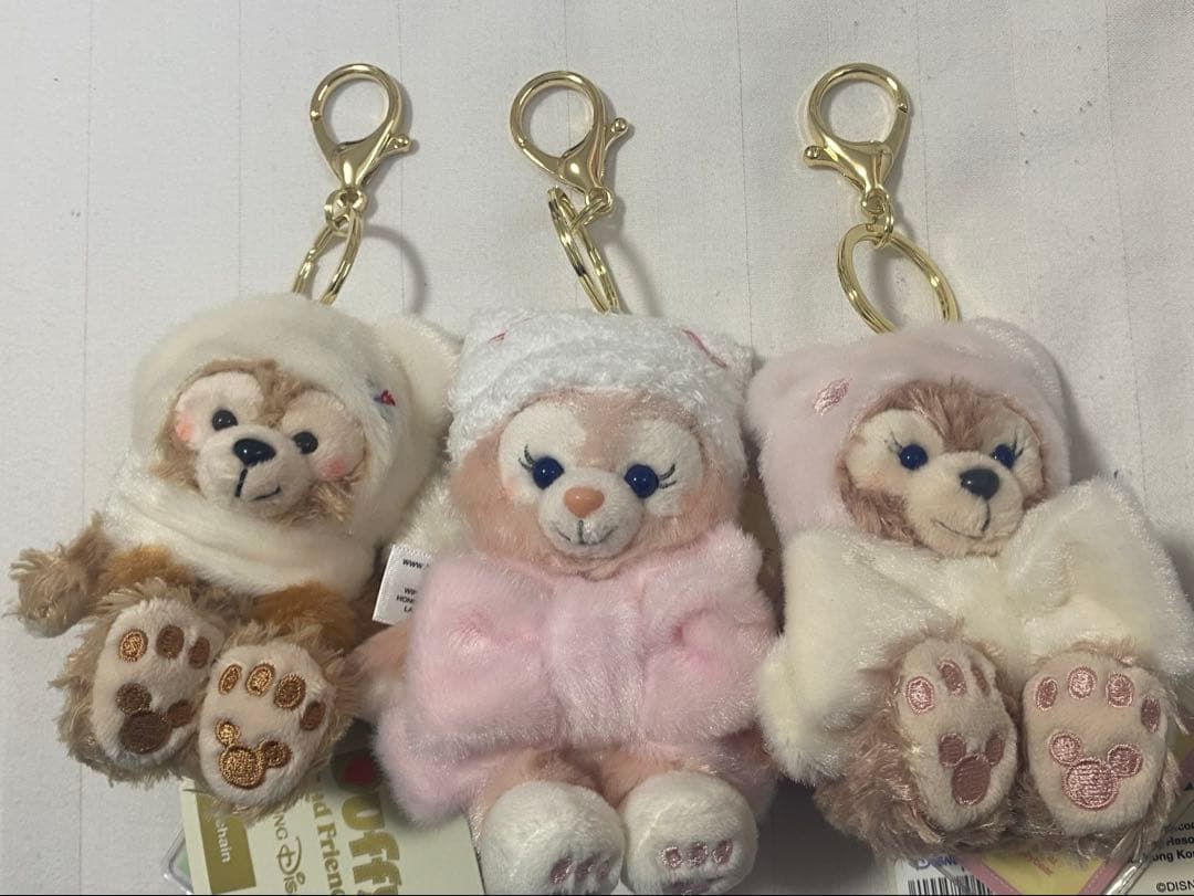 【香港ディズニーランド】ダッフィーフレンズキーホルダー3点セット