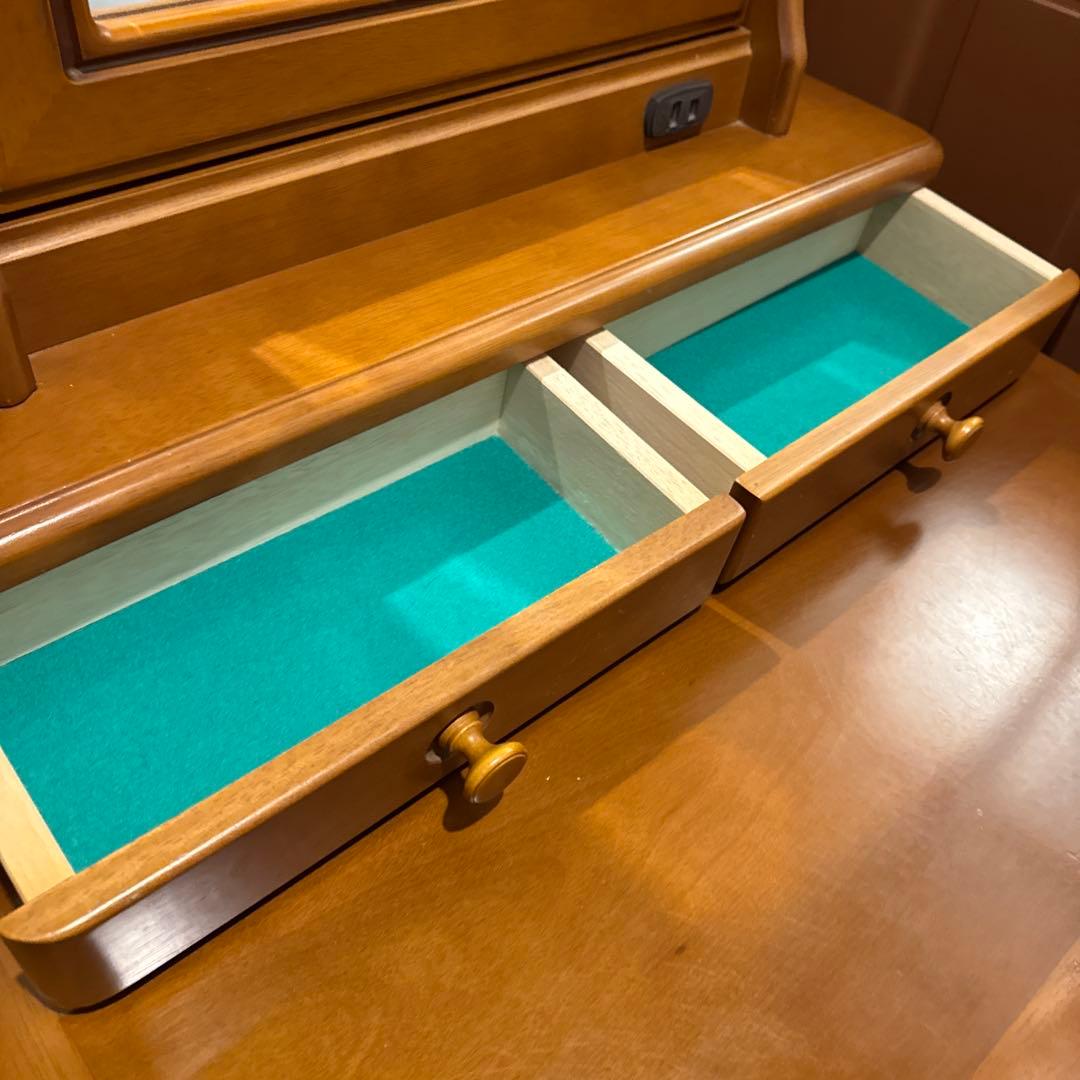 maruni マルニ木工 ドレッサー 鏡台 サイドテーブル 収納引き出し付