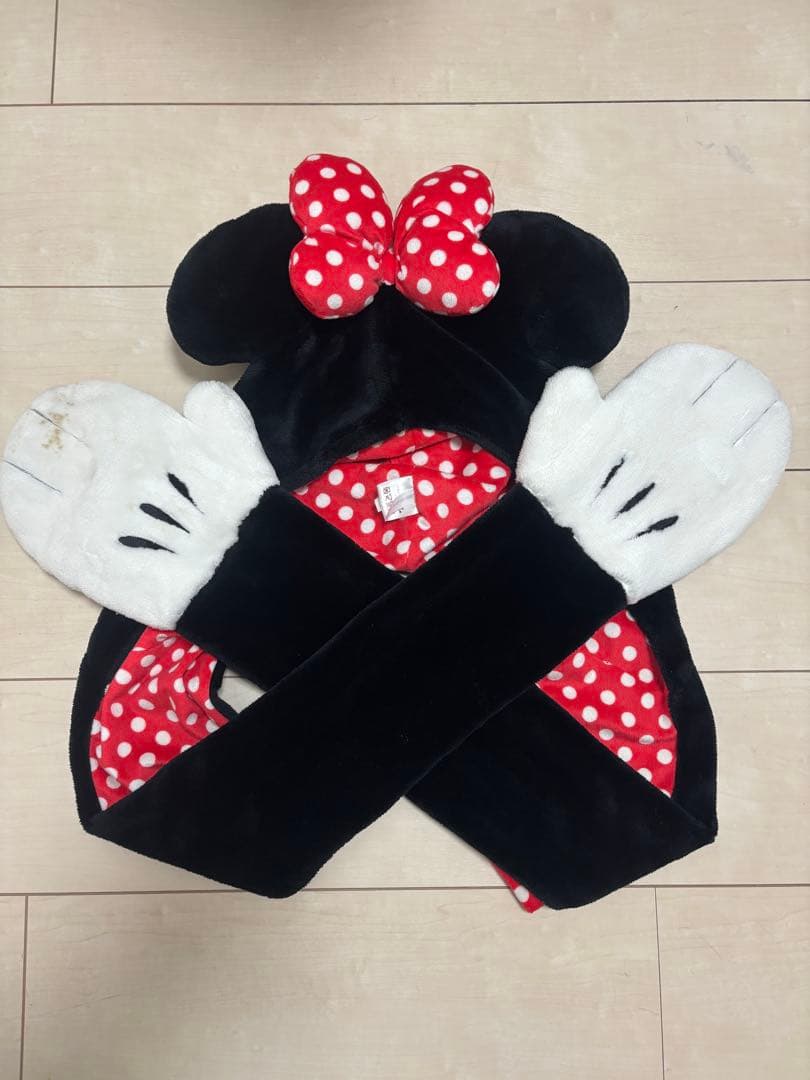 ディズニー ミニーちゃん マフラーキャップ☆