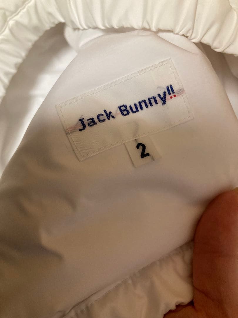美品 JACK BUNNY ジャックバニー 中綿ジャンパー ブルゾン 白 2