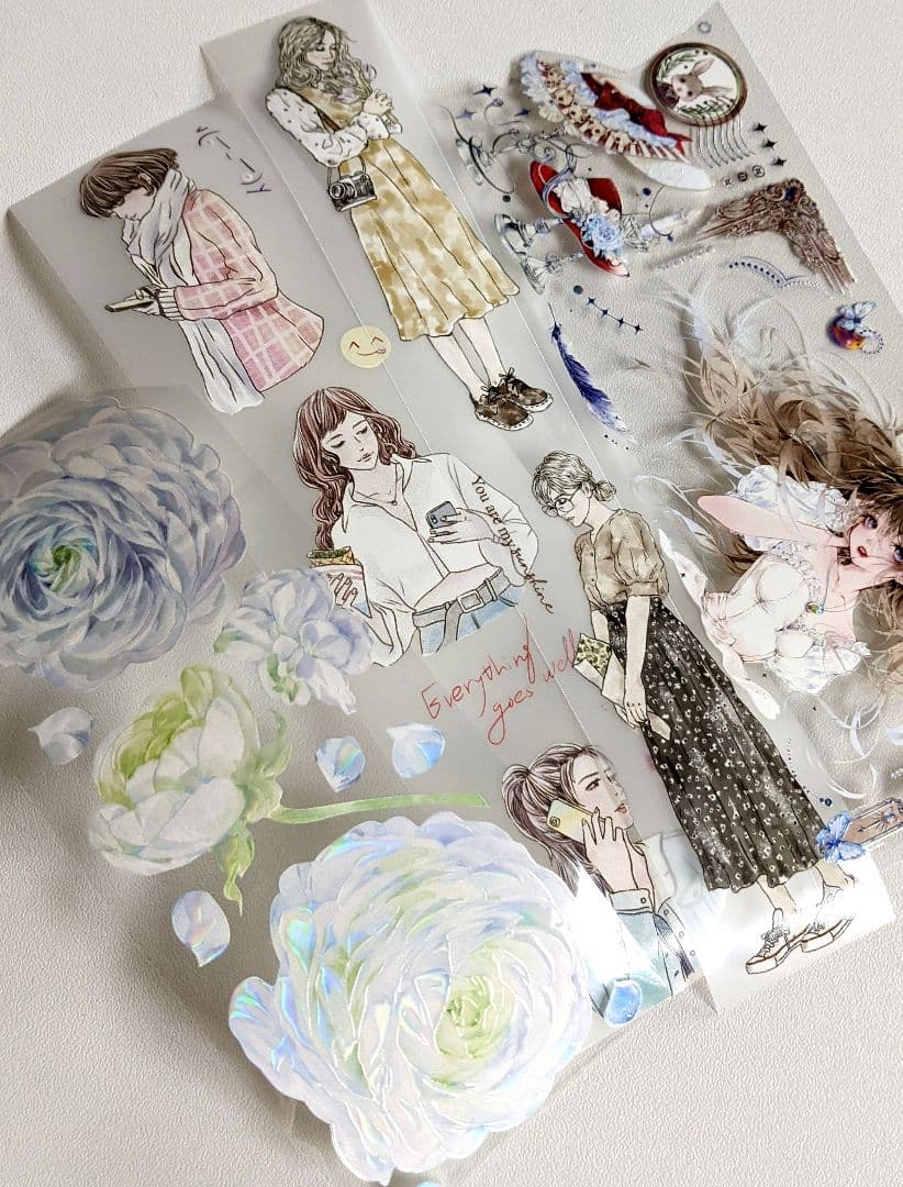 海外マステ♡PET素材　切り売り　20シート  75