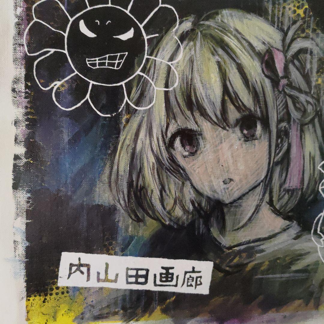 内山田画廊 　真筆　アクリル・ガッシュ 絵画　f3