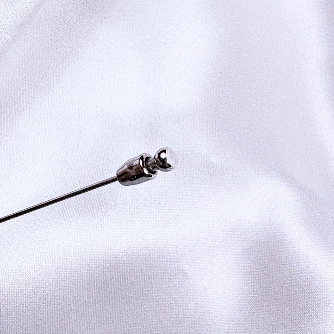 極美品✨️エルメス ホースヘッド ピンブローチ シルバー