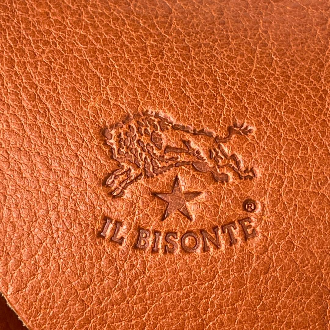 美品✨イルビゾンテ　巾着ショルダーバッグ　ブラウン　本革　レディース