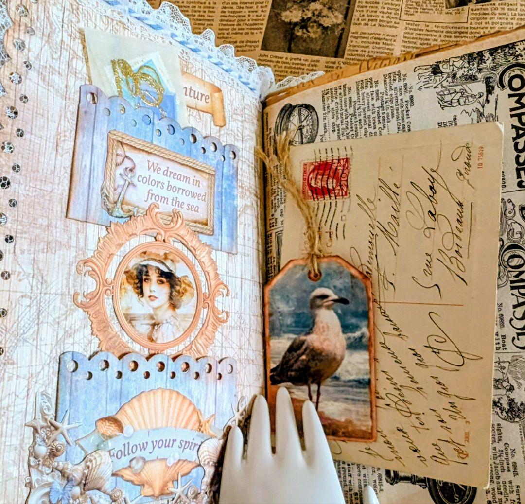 「海からの贈り物」海辺のノスタルジー大型ジャンクジャーナル✨Sunshine✨