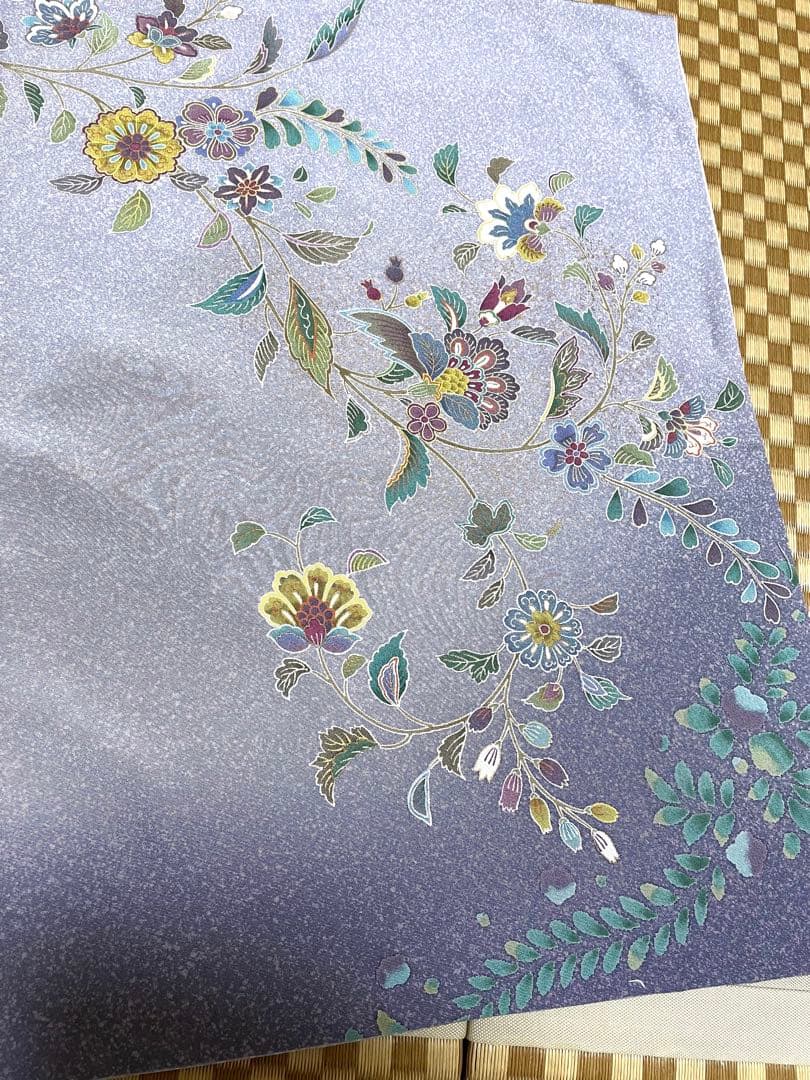 正絹　袷　訪問着　枝垂れ唐花　身丈（肩から）163㎝