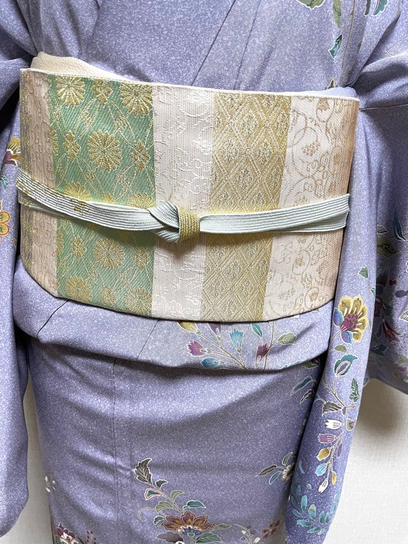 正絹　袷　訪問着　枝垂れ唐花　身丈（肩から）163㎝