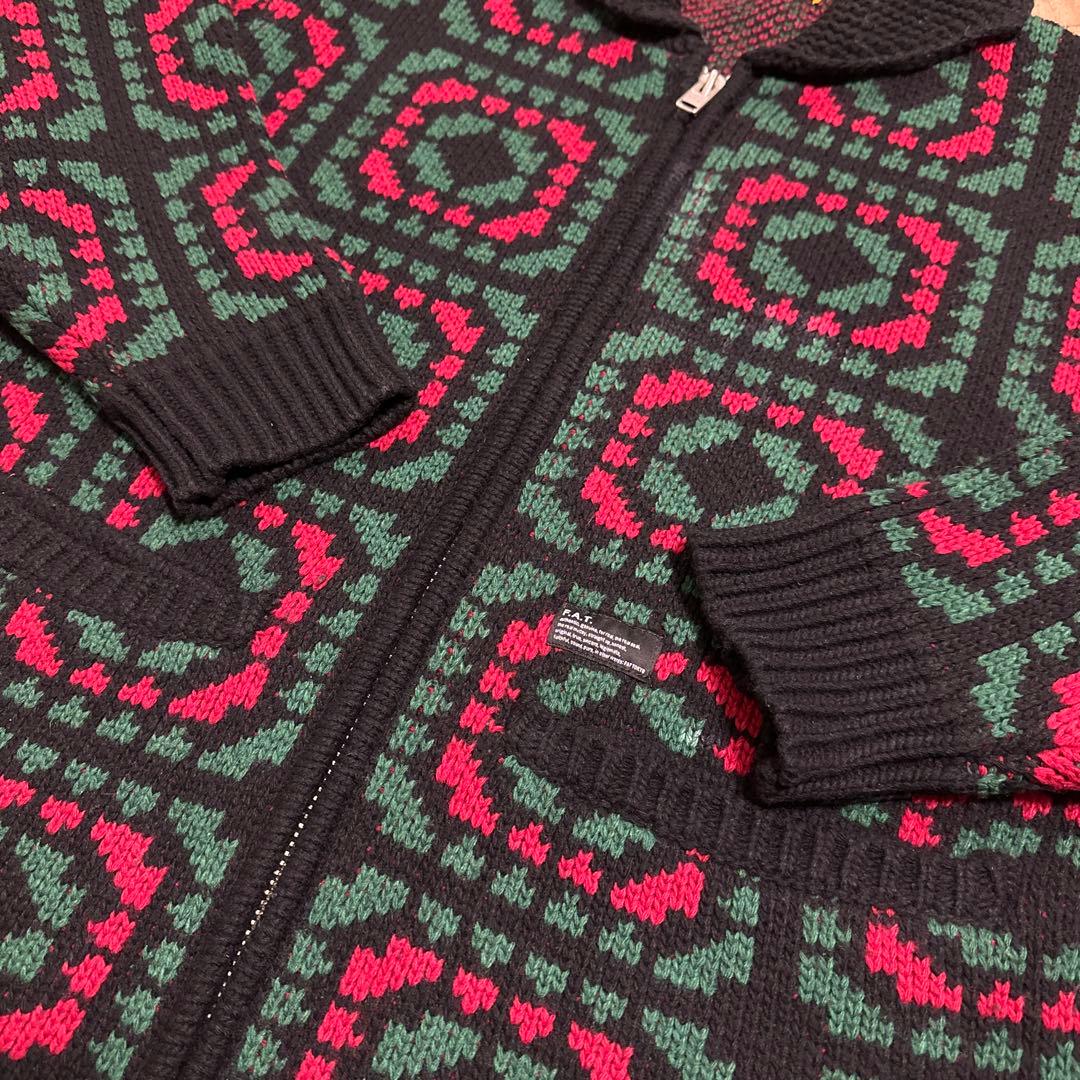 美品FAT COWCHET カーディガン　カウチンskinny