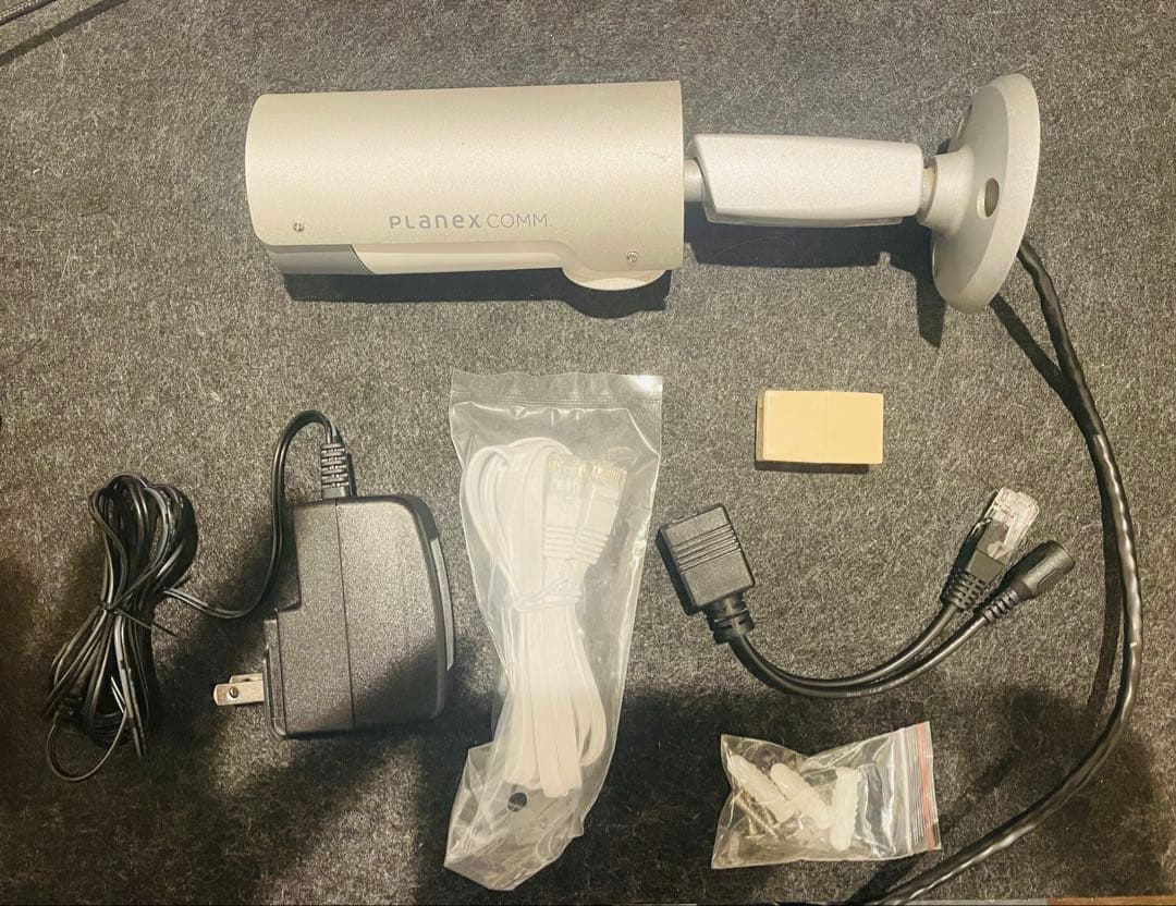 PLANEX CS-W80FHD 屋外 監視カメラ 有線LAN FHD 防塵防水