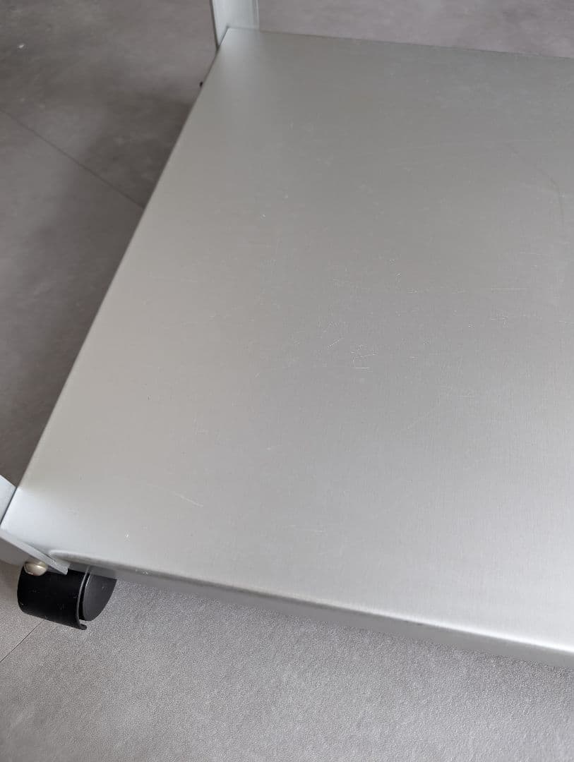 2000's 廃盤/無印良品 アルミサイドテーブルワゴン 鈴木敏彦デザイン