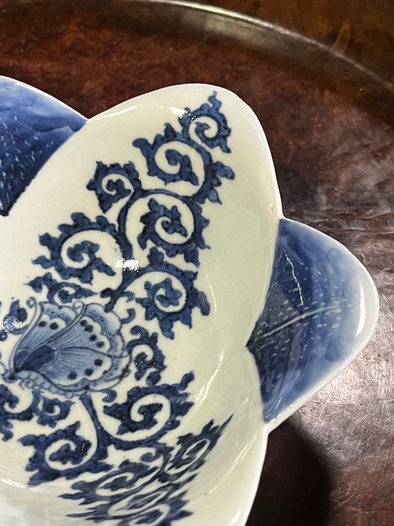 古伊万里　蝶　唐草　無傷完品　蛸唐草　花唐草　藍九谷　柿右衛門　染付