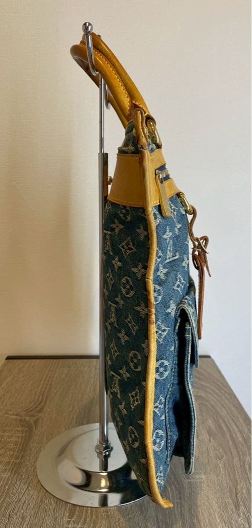 Louis Vuitton ルイヴィトン フラットショッパー　モノグラム　デニム