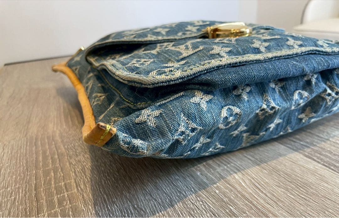 Louis Vuitton ルイヴィトン フラットショッパー　モノグラム　デニム