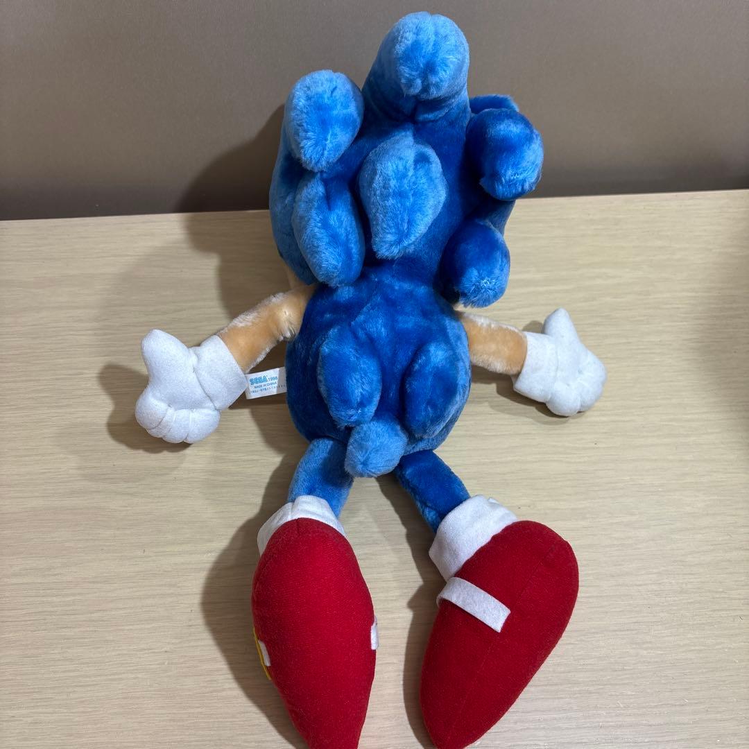 希少 美品 ペールカラーぬいぐるみ　ソニック＆テイルス　SEGAセガ 35cm