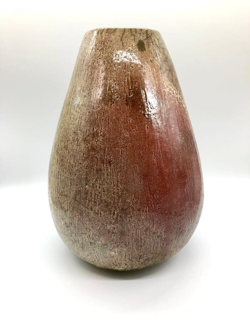 十一代　大樋長左衛門　大樋窯変　花入　花瓶　花器　大樋焼