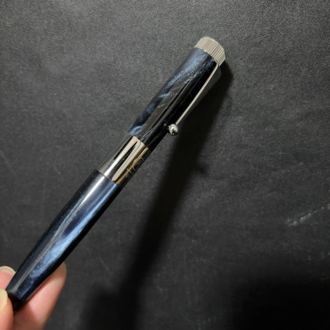 新品未使用 ROMEO No.3 五大陸 別注ボールペン ネイビーブルー ロメオ