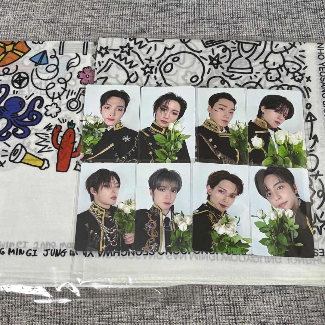 ATEEZ exhibition 東京限定 ハンカチ トレカ コンプセット②