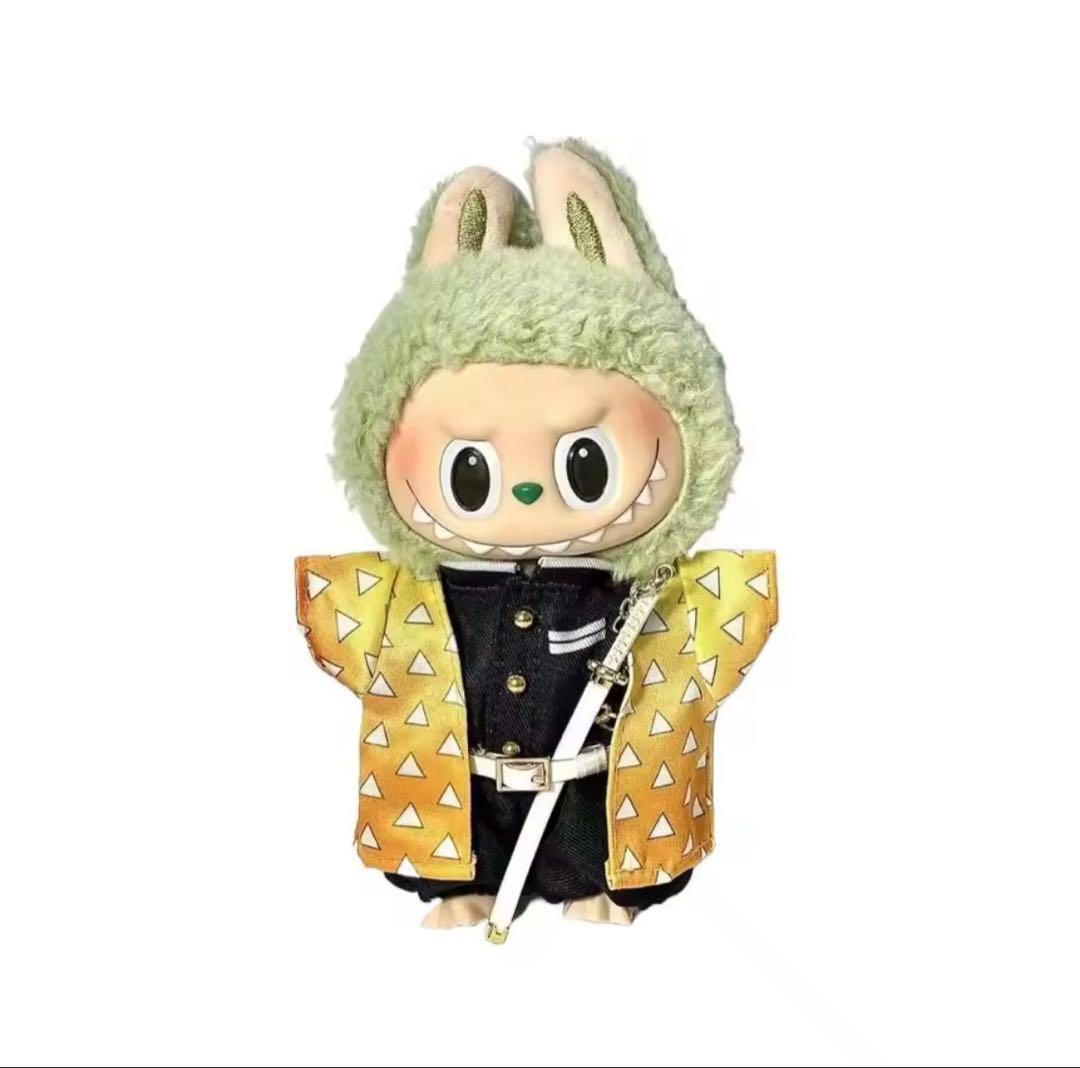 Labubuラブブ 15〜17cm用 和風隊服風コスチューム 8点セット