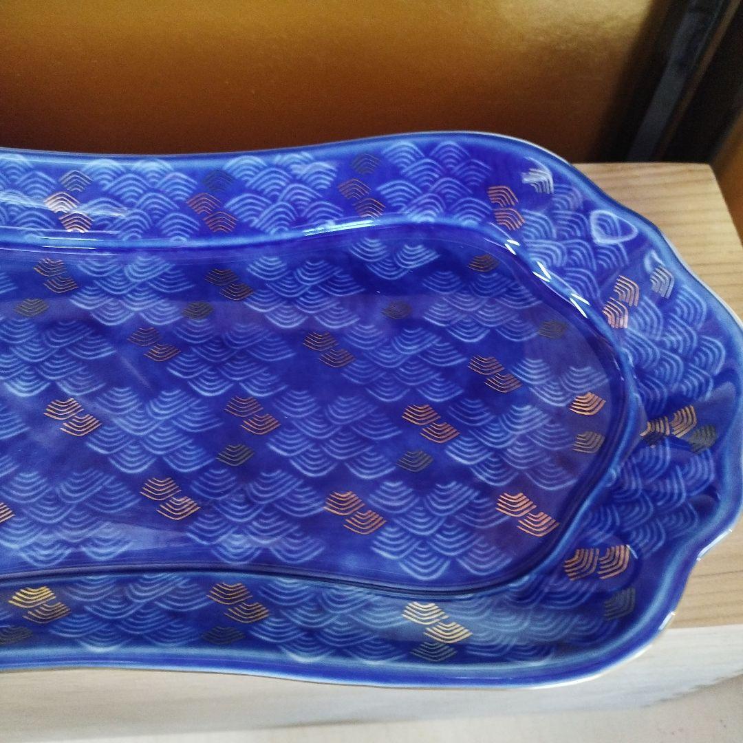 深川製磁　宮内庁御用達　西海波　居蘇器揃