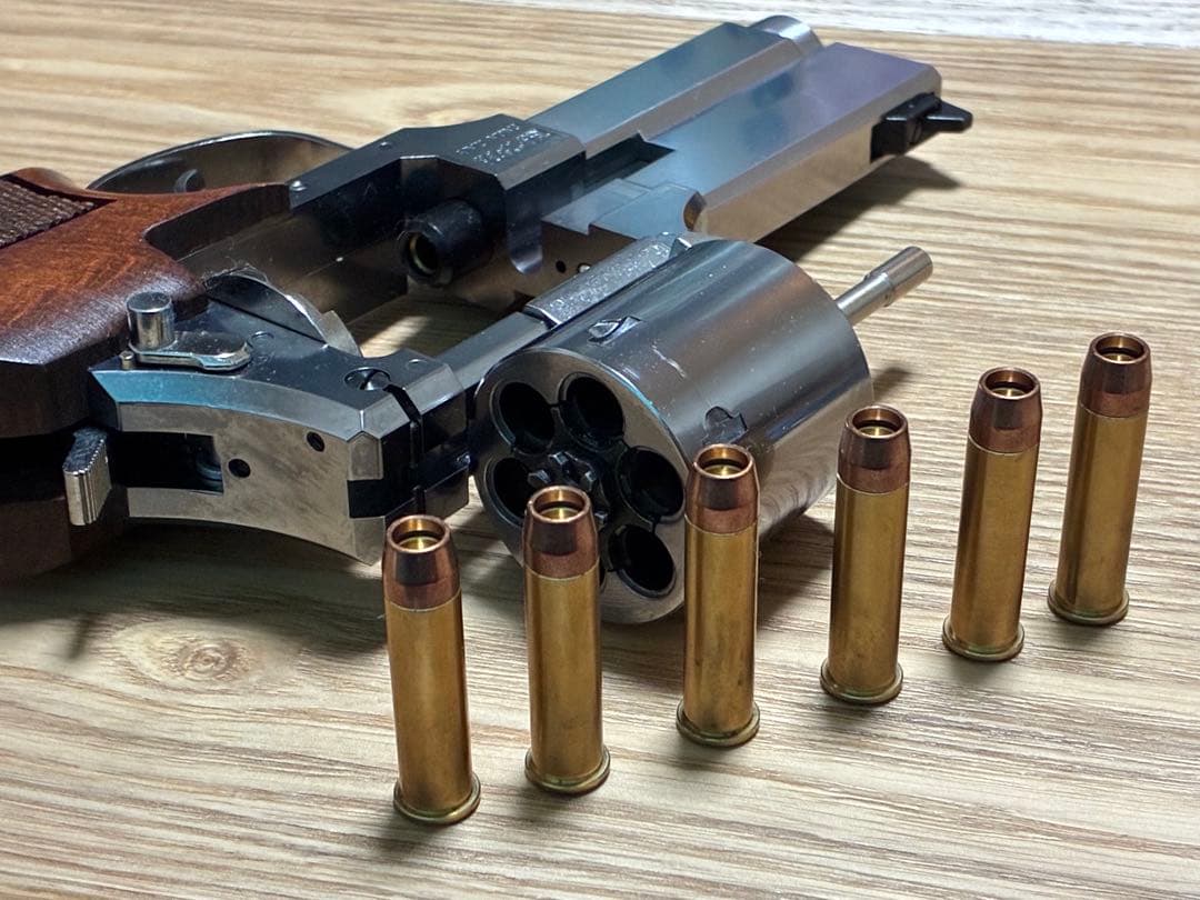 【ジャンク品】マルシン Xカート マテバリボルバー 4インチ 木製グリップ仕様