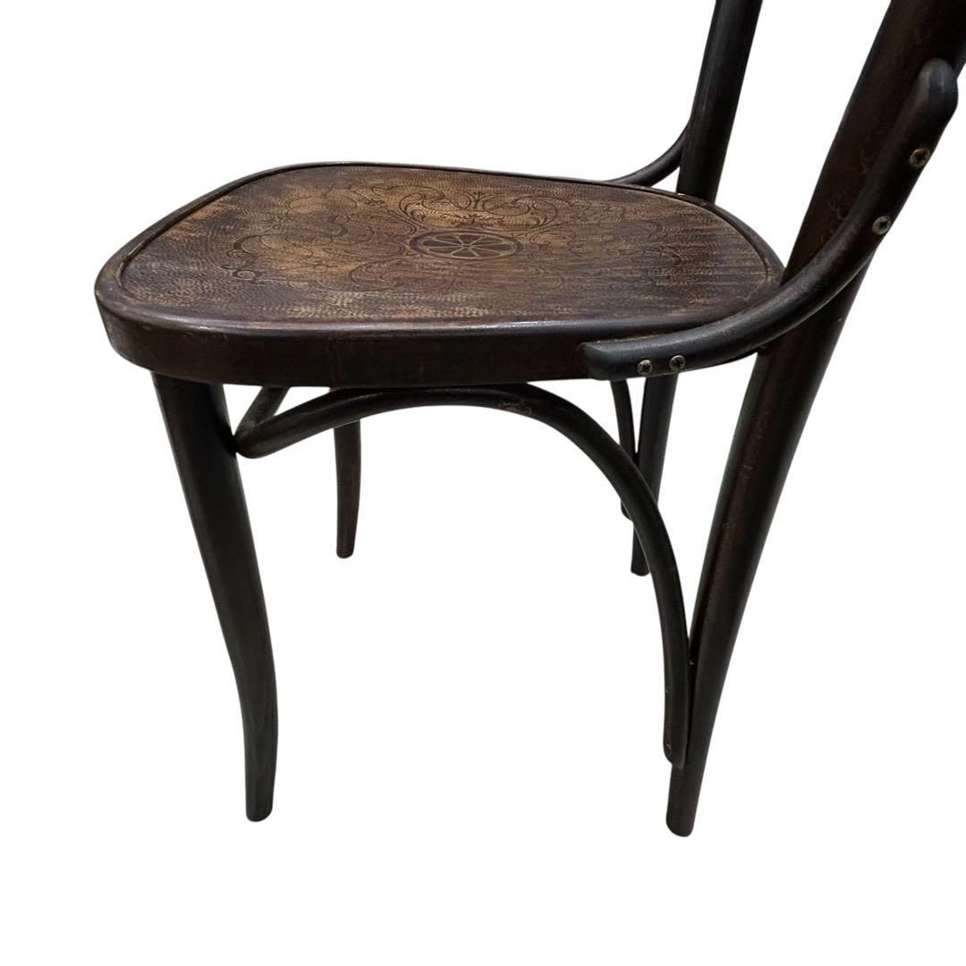 激レアアンティークTONベントウッドチェア パネルバック2脚 価値の解る方に!