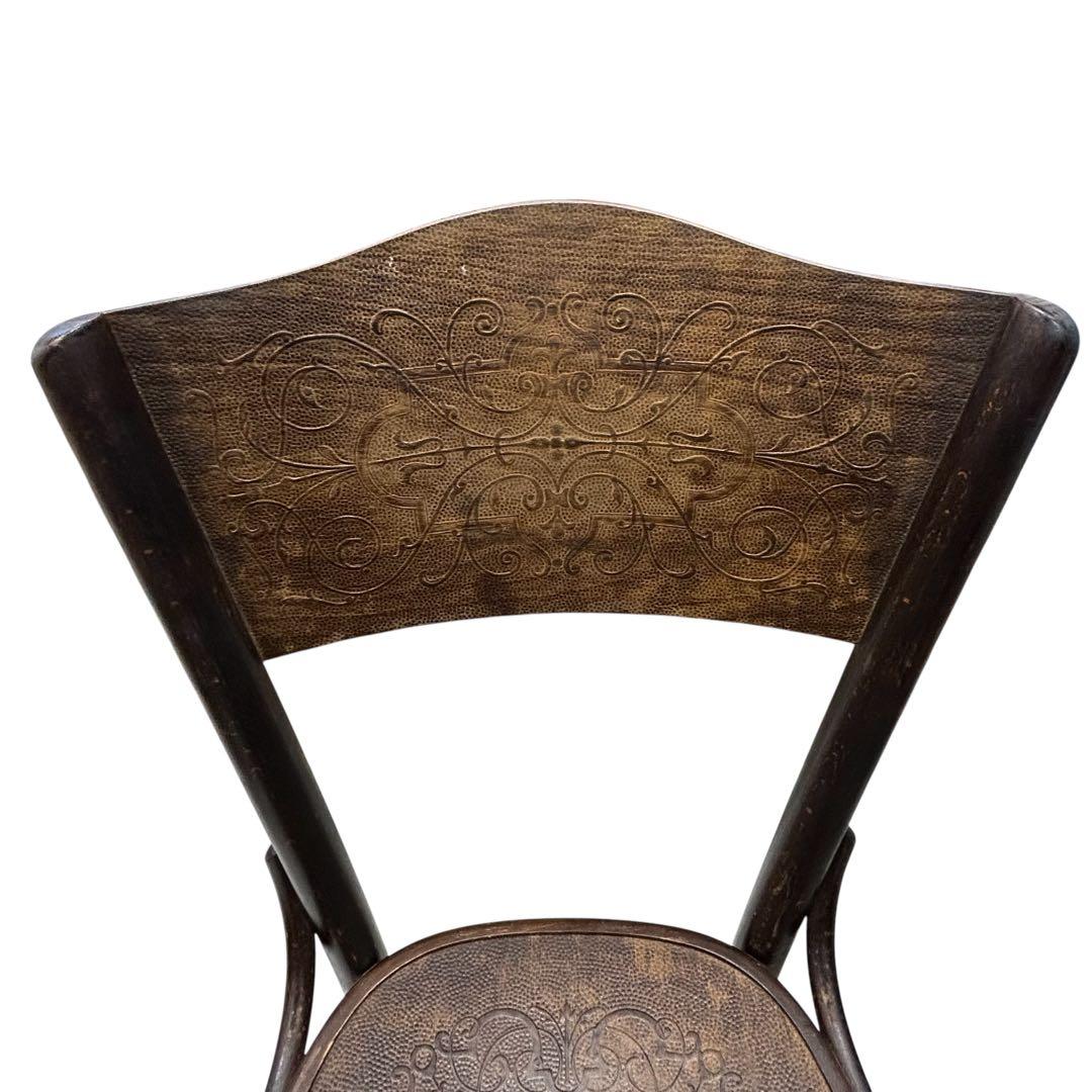 激レアアンティークTONベントウッドチェア パネルバック2脚 価値の解る方に!