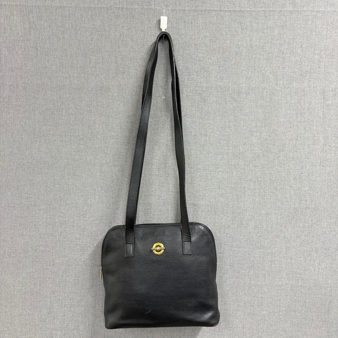 CELINE オールドセリーヌ ショルダーバッグ 黒 マンテル ヴィンテージ