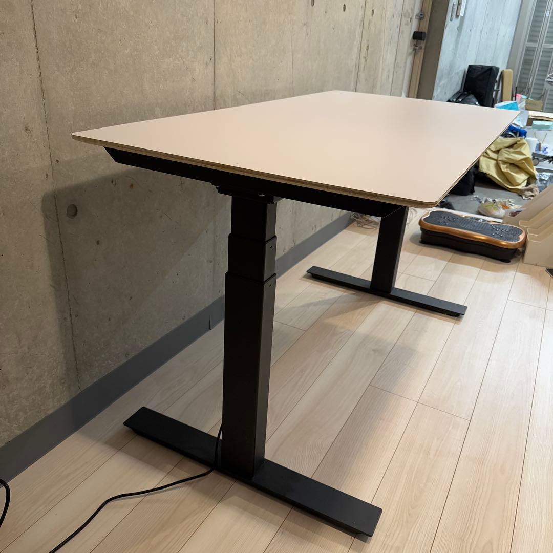 電動昇降デスク「FeEL」ホワイトメラミン 1400タイプ