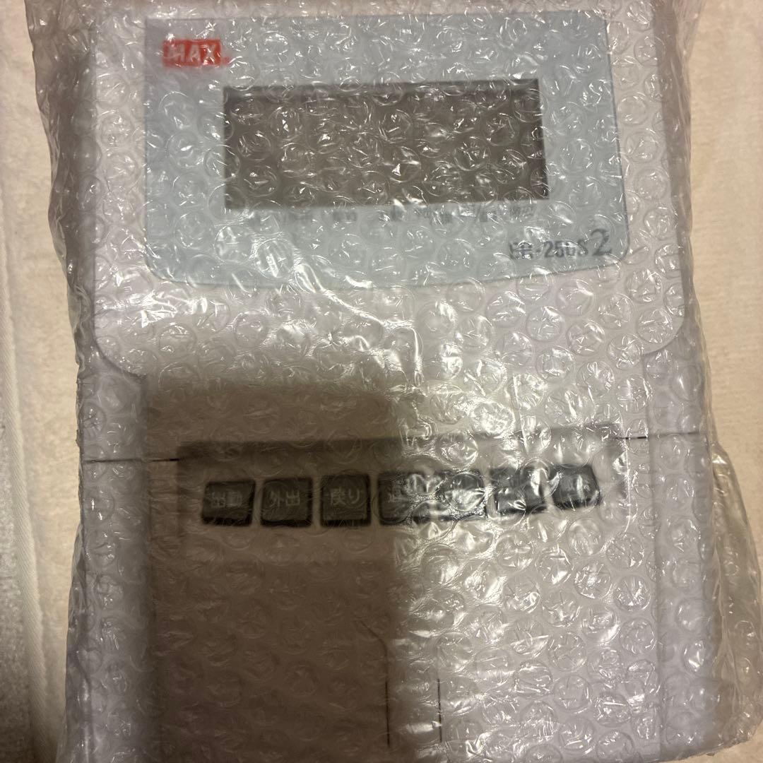 マックス タイムレコーダー月間集計機能付き 電波時計搭載 ER-250S2