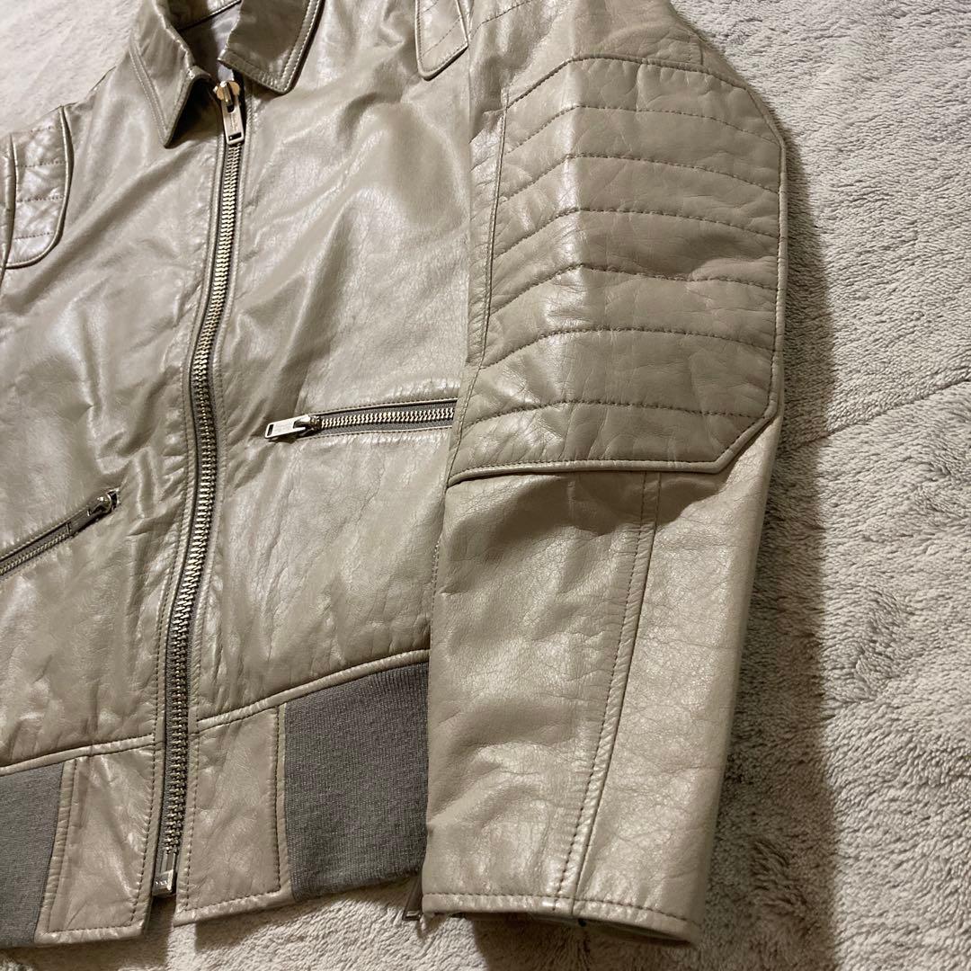 美品　UNDERCOVERISM パデッドレザージャケット　H4202-1