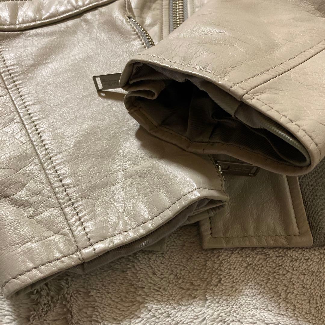 美品　UNDERCOVERISM パデッドレザージャケット　H4202-1