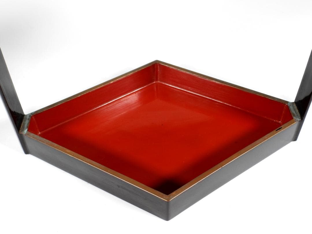 能登輪島塗 豪華金彩蒔絵 三重提箱 木製漆器 『坂井』 蒔絵飛鶴図