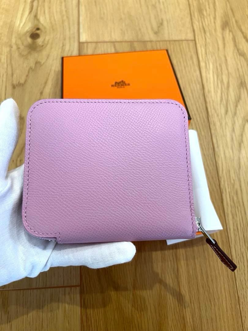 新品　HERMES エルメス　アザップ　シルクインコンパクト　モーヴシルベストル
