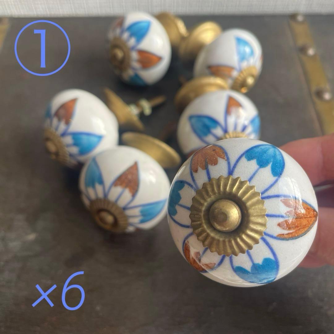 ★フランス　アンティーク　引き出し　家具　ドロワー　陶器　取っ手　持ち手　ノブ