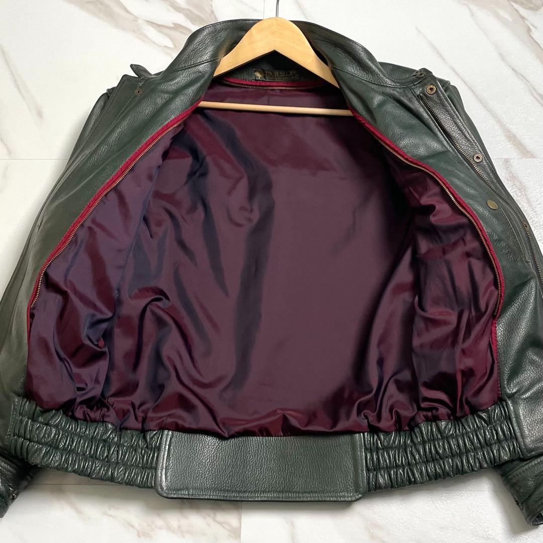 【美品✨】PAIR SLOPE 2way ライダースジャケット ライナー 緑