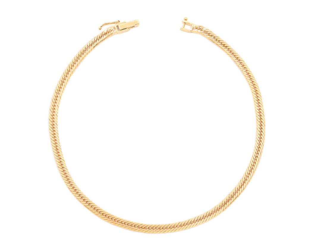 K18(18金) 喜平アンクレット 8面カットトリプル 6.4g 23cm 新品