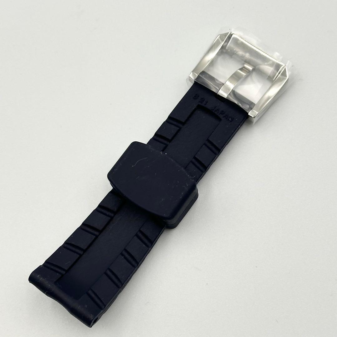 グランドセイコー 純正 交換用 ラバーベルト 約21mm ネイビー