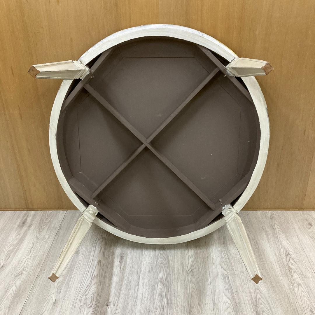 ブランドジュリエ 　ラウンドテーブル 　フレンチ 　シャビー 　丸テーブル