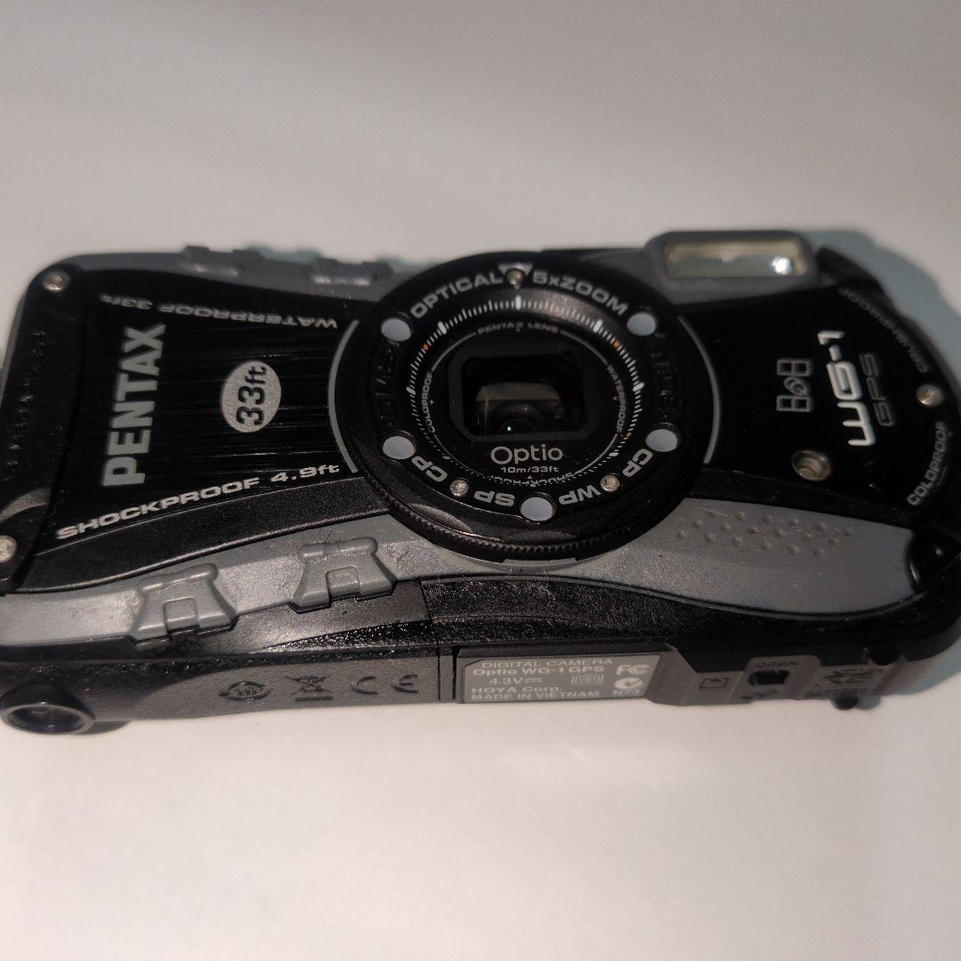 【防水カメラ】PENTAX Optio WG-1 GPS ブラック×グレー