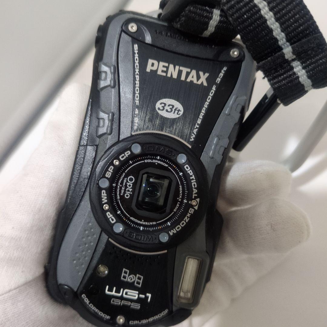 【防水カメラ】PENTAX Optio WG-1 GPS ブラック×グレー