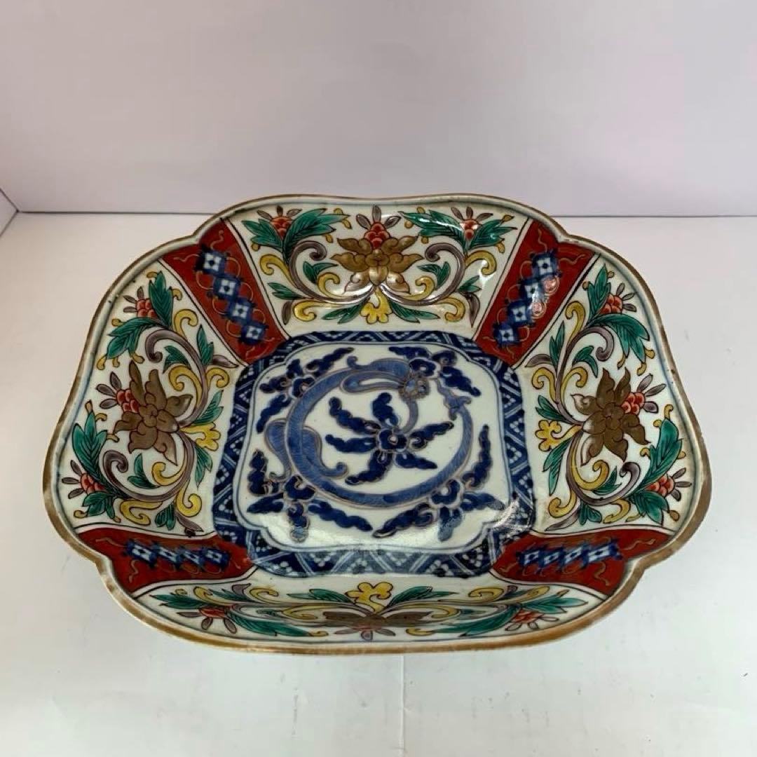 古伊万里　赤絵　大鉢　送料込み