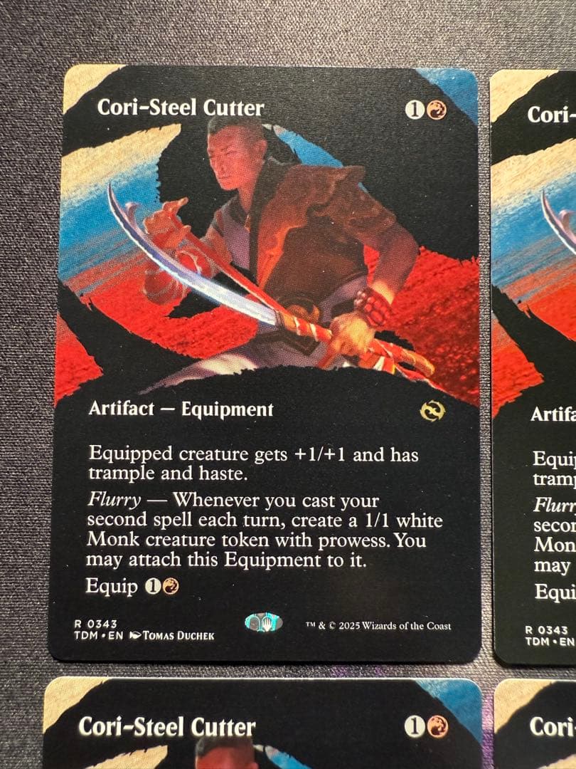 【ショーケース】コーリ鋼の短刀　英語　4枚セット