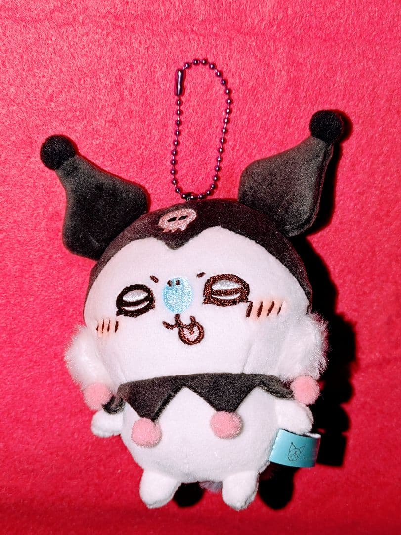 ♡美品♡ちいかわ✕サンリオキャラクターズ ぷちミニマスコット♡モモンガ＆クロミ