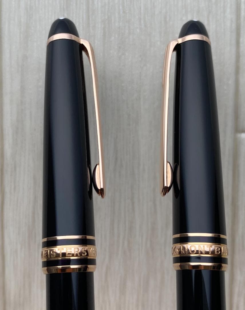 現行品 新品同様 モンブラン ローズゴールド 163 キャップ式 ローラーボール