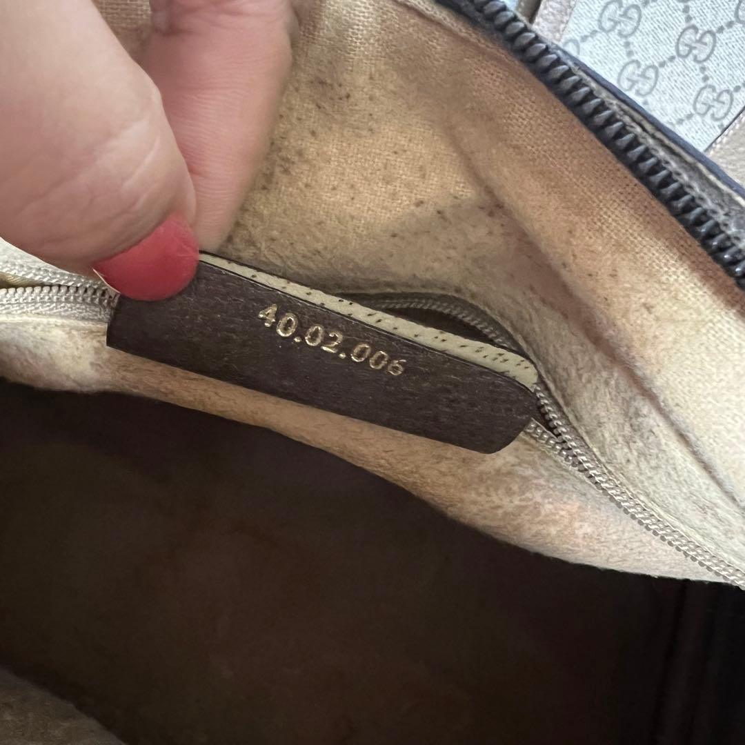 オールドグッチ　Gucci ヴィンテージ　GG ボストンバッグ　ハンドバック