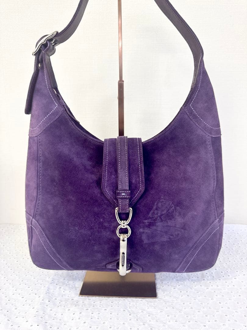 COACH Hamptons Hobo スエード ショルダーバッグ 8A75