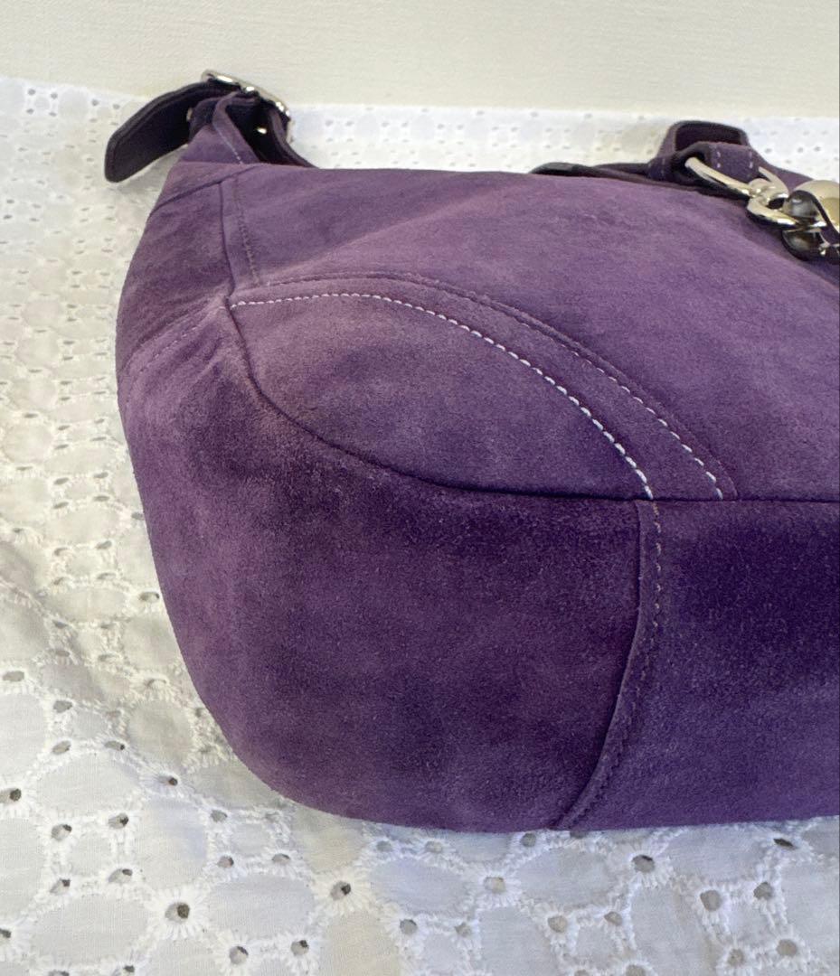 COACH Hamptons Hobo スエード ショルダーバッグ 8A75