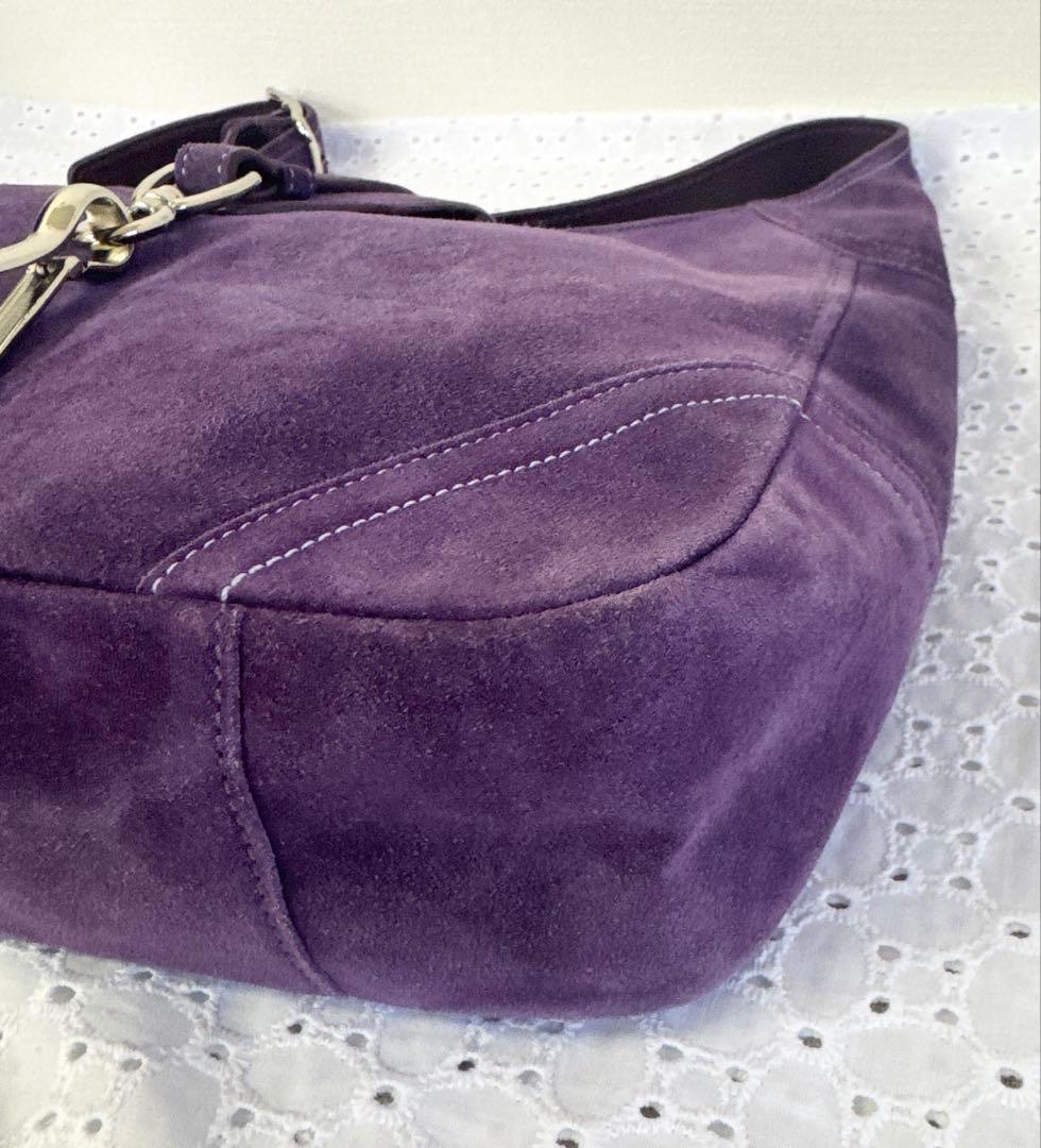 COACH Hamptons Hobo スエード ショルダーバッグ 8A75