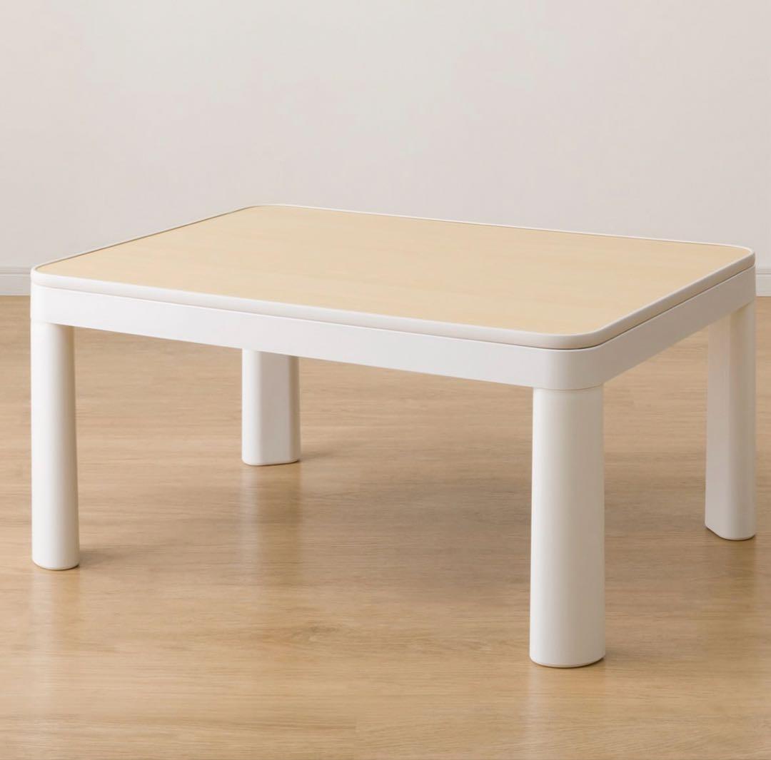 最終値下げ！美品！ニトリ　リバーシブル天板付きこたつ こたつ布団セット